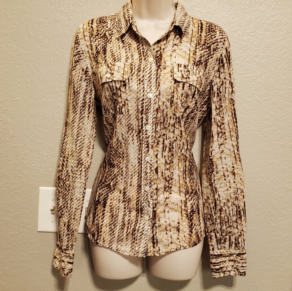 LUCKY BRAND Reptile Print Shirt